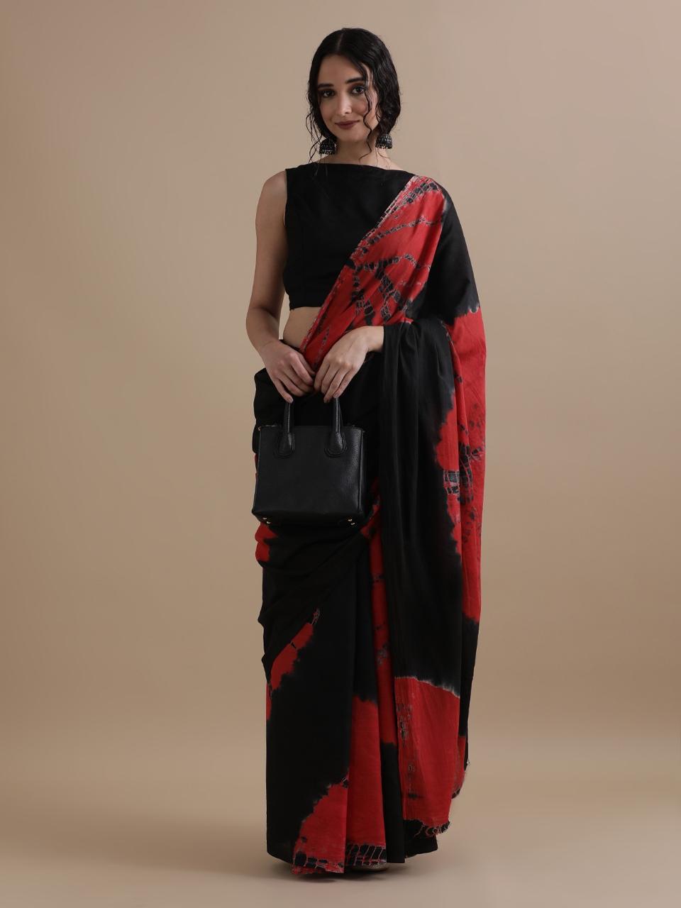 Shibori Cotton Saree