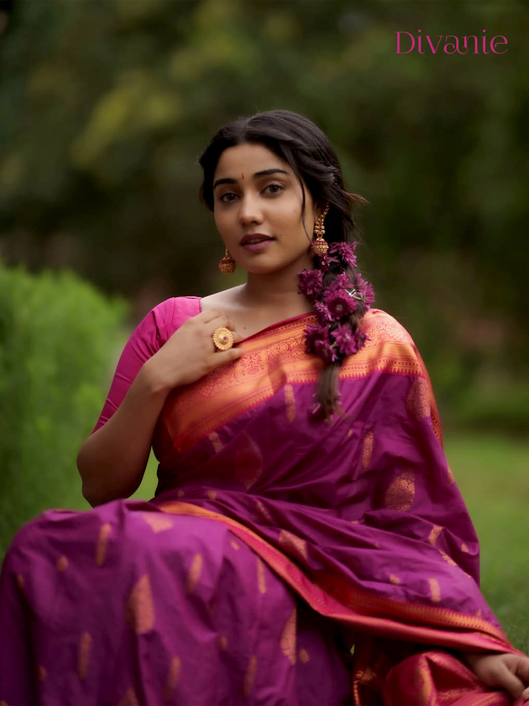 Royal Orchid – Traditional Silk Saree
