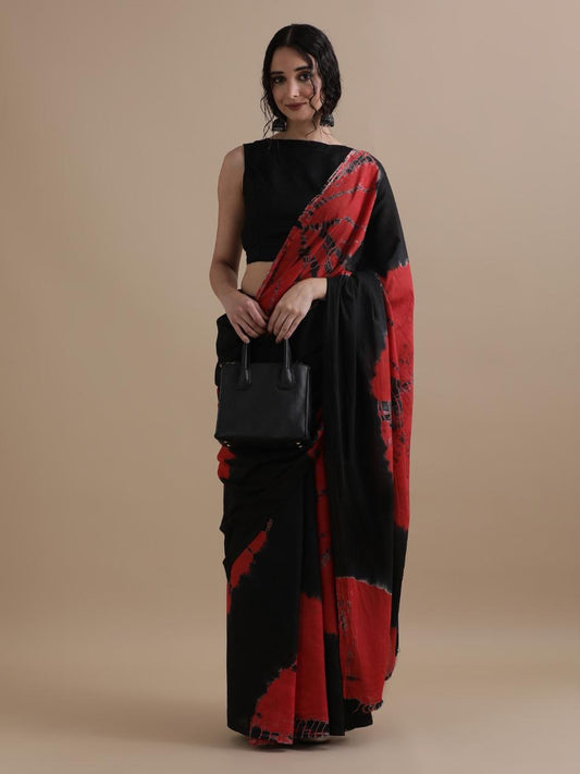 Shibori Cotton Saree